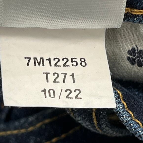 Lucky Brand 121 Slim Straight Dark Wash Cotton Basic Denim Jeans 38x30 - Picture 6 of 9